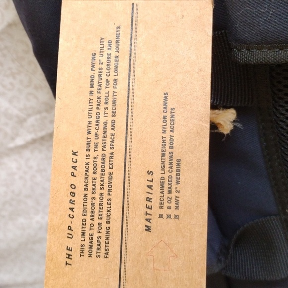 Arbor Cargo Roll top backpack NWT - Picture 7 of 11